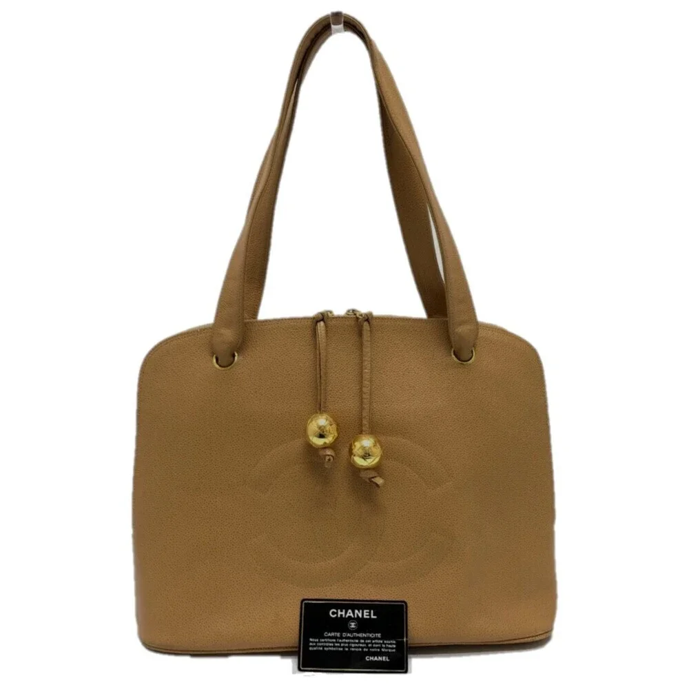 CHANEL Cream Tote Bag